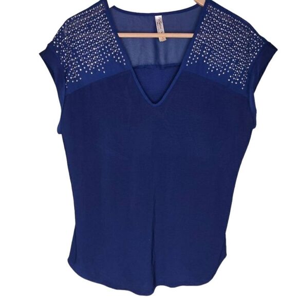 Boutique Rine Stone Studded Blouse - Picture 1 of 7